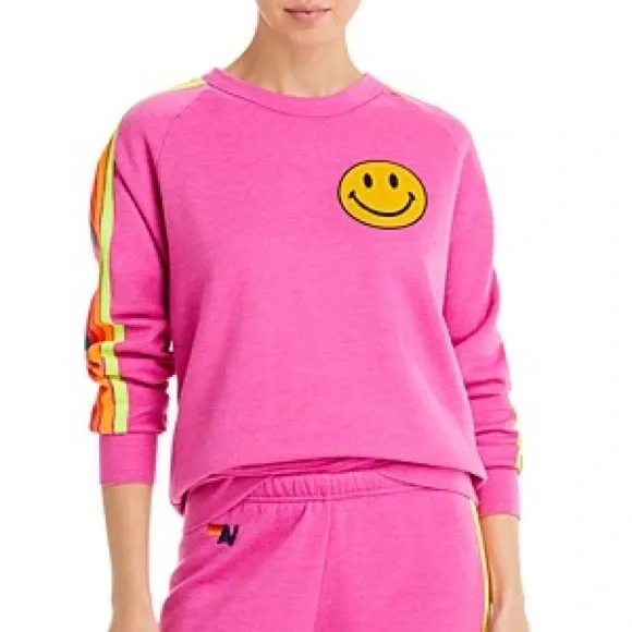 Aviator Nation Tops Aviator Nation Hot Pink Neon Stripe